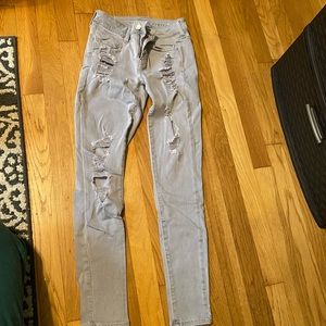 American eagle ripped jeggings
